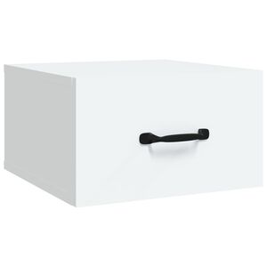 vidaXL sienas naktsskapītis, balts, 35x35x20 cm