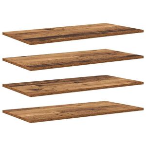 vidaXL Grāmatplaukta Paneļa 3 līmeņi 4 gab. 80 x 40 x 1,5 cm Brūna
