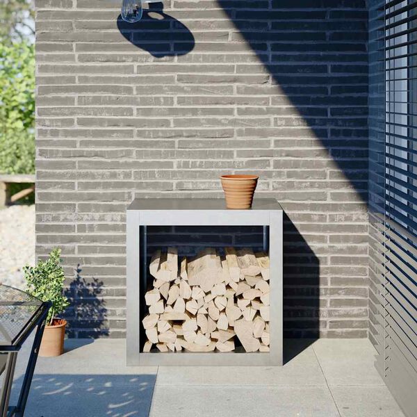 vidaXL malkas uzglabā&scaron;anas statīvs, 60x40x60 cm, cinkots tērauds