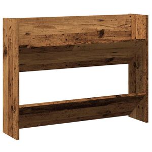 vidaXL sienas apavu plaukts, veca koka, 80x18x60 cm, konstruēts koks