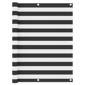 vidaXL balkona aizslietnis, antracītpelēks un balts, 120x500 cm, audums