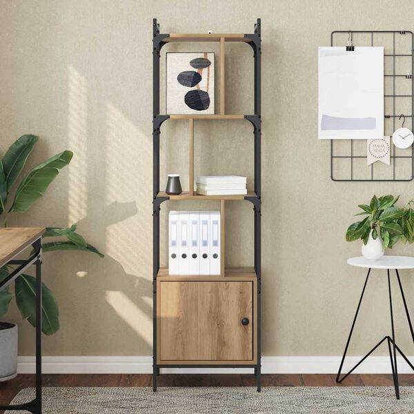 vidaXL Grāmatu skapis Artisānā ozols 44,5 x 30 x 154,5 cm