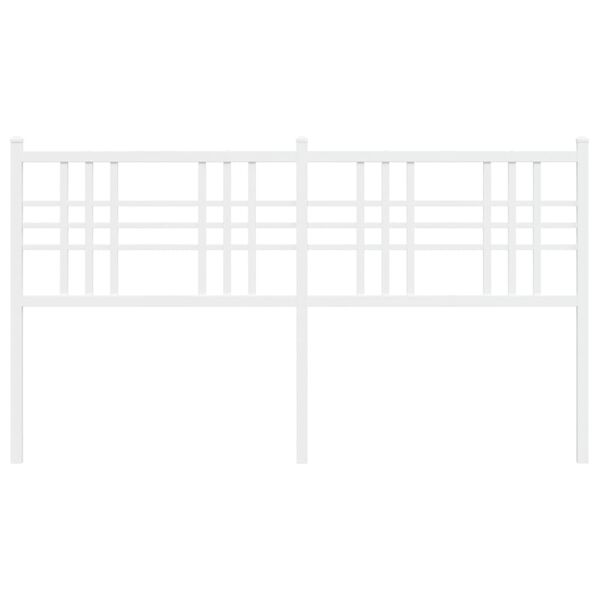 vidaXL gultas galvgalis, balts, 160 cm