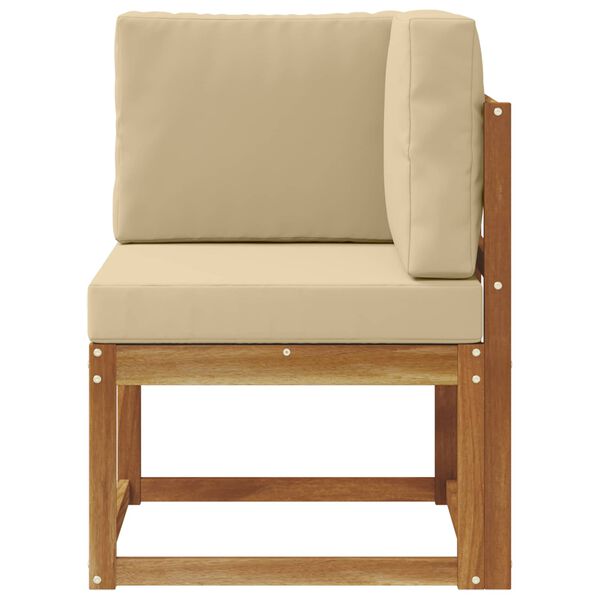 vidaXL Āra Stūra Dīvāns Cietā akācijas koks