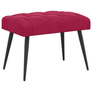 vidaXL Sols ar pogām Vīna sarkans 60 x 40 x 45 cm Samts