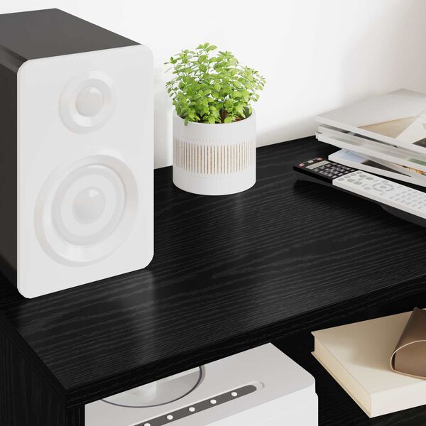 vidaXL Televizora skapī&scaron;a Melns ozolkoks 60 x 35 x 40 cm