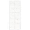 vidaXL &scaron;ķūņa durvis, baltas, 90x1,8x214 cm, priedes masīvkoks