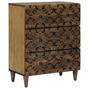 vidaXL Uzglabā&scaron;anas bufets Brūna 60 x 33,5 x 75 cm Cieta mango koksne