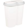 vidaXL Atkritumu tvertne Balts 48 x 30 x 51 cm PP
