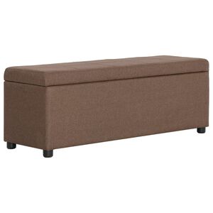 vidaXL sols ar kasti, 116 cm, brūns poliesters
