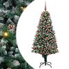 vidaXL Mākslīgā Ziemassvētku eglīte su 300 LED ar statīvu Zaļa 180 cm