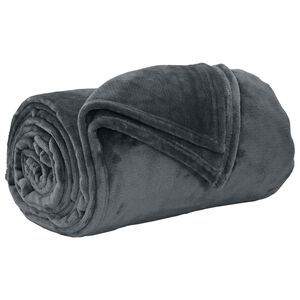 vidaXL Mest segu Tum&scaron;i pelēka 130 x 150 cm 0.51 kg Flīss