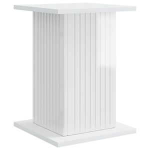 vidaXL Augu statīvs Spīdīgi balts 30,5 x 30 x 43 cm Inženierijas koks