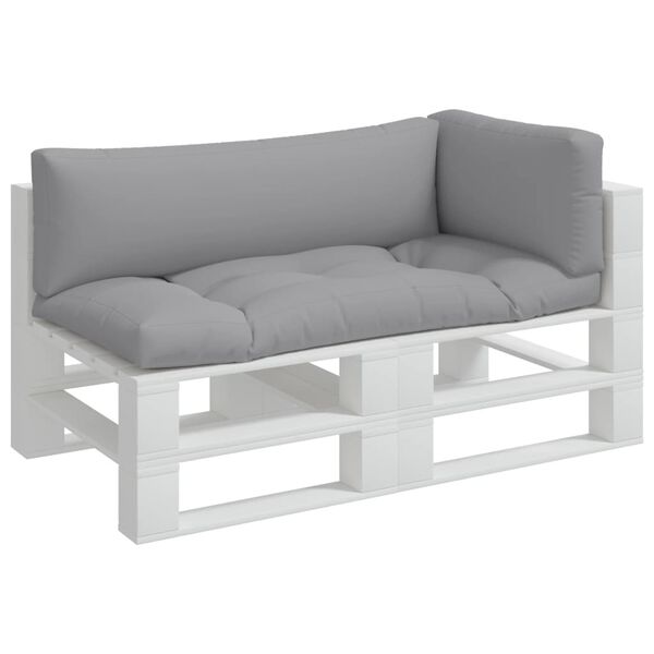 vidaXL pale&scaron;u spilveni, 3 gab., audums, pelēks