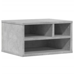 vidaXL printera statīvs, betonpelēks, 40x32x22,5 cm, inženierijas koks