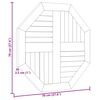 vidaXL galda virsma, 70x70x2,5 cm, masīvs tīkkoks, astoņstūra forma