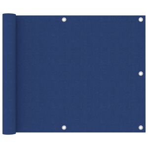 vidaXL balkona aizslietnis, 75x300 cm, zils audums