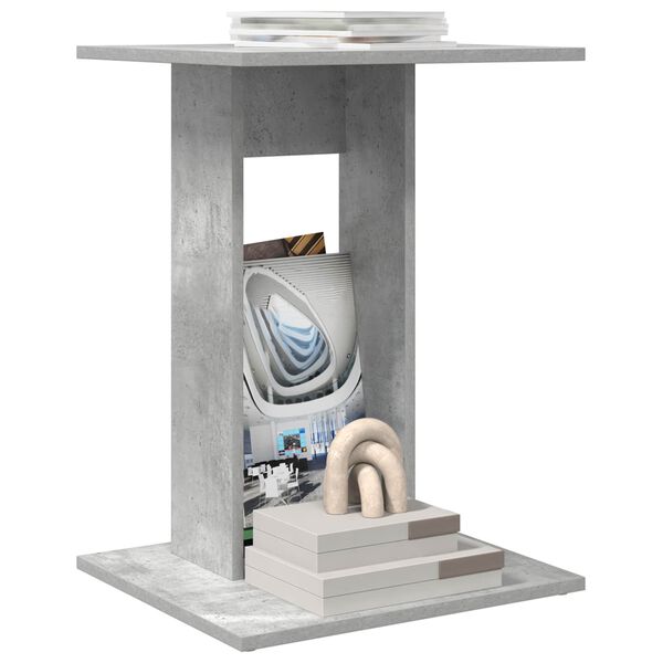 vidaXL Sānu galds Betona pelēks 45 x 40 x 62,5 cm Inženierijas koks