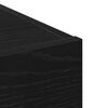 vidaXL Puse ar atvilktni Melns ozolkoks 30 x 42,5 x 93 cm