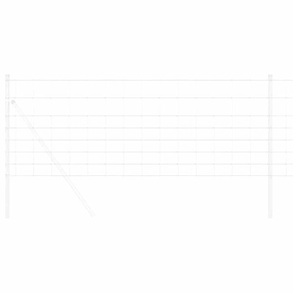 vidaXL Lauku žogs Pelēka 0.8 x 10 m Tērauds