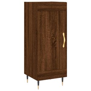 vidaXL kumode, ozolkoka krāsa, 34,5x34x90 cm, inženierijas koks