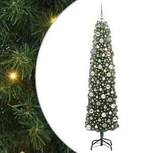 vidaXL Mākslīgā Ziemassvētku eglīte su 300 LED ar statīvu Zaļa 180 cm