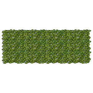 vidaXL Balkona ekrāns ar lapām Zaļ&scaron; un dzelten&scaron; 200 x 75 cm