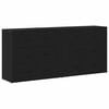 vidaXL Puse Melns ozolkoks 160 x 33 x 70 cm Inženierijas koks