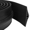 vidaXL Garāžas Grīdas Hermētiķis Melns 155 x 28 mm 4,5 m EPDM gumija