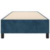 vidaXL gultas rāmis ar atsperēm, tum&scaron;i zils samts, 80x200 cm