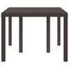 vidaXL Dārza ēdamais galds Brūna 150 x 100 x 73 cm poliratāns