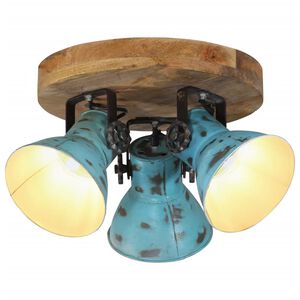 vidaXL sienas lampa, 25 W, bružāti zila, 35x35x25 cm, E27
