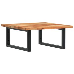 vidaXL izlietnes plaukts, stiprināms pie sienas, tērauds, akācija