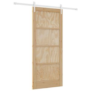vidaXL Slīdo&scaron;ās durvis ORKDAL 86 x 198,5 cm Priedes masīvkoks