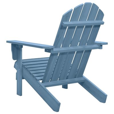 vidaXL dārza krēsls, egles masīvkoks, zils