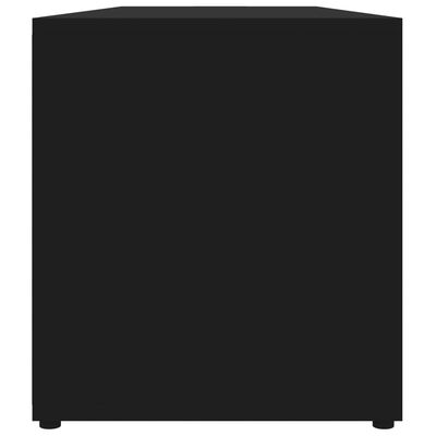vidaXL TV skapītis, melns, 120x34x37 cm, skaidu plāksne