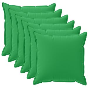 vidaXL Spilvenu pārvalks 6 gab. HOUTEN Zaļa 30 x 30 cm Poliesters