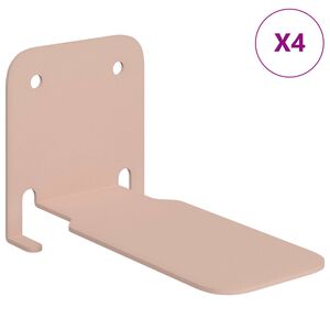 vidaXL Peldējo&scaron;ais plaukts ar plauktu 4 pcs Rozā 6 x 10,8 x 6,6 cm