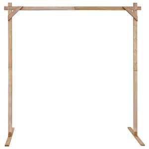 vidaXL Kāzu arka Gai&scaron;i brūns 225 x 95 x 226 cm Priedes masīvkoks