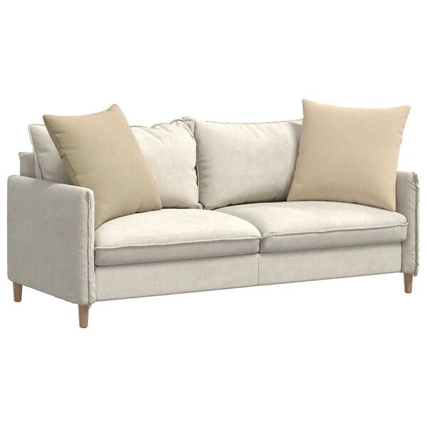 vidaXL Dīvāna spilveni 2 pcs Krēmkrāsa 60 x 60 cm audums