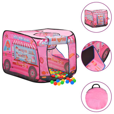 vidaXL rotaļu telts, rozā, 70x112x70 cm