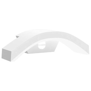 vidaXL āra LED sienas lampas ar sensoru, balta, liets alumīnijs