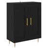 vidaXL Puse Melns ozolkoks 69,5 x 34 x 90 cm