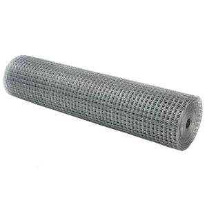 vidaXL Metinātās stieples žogs 1000 x 40 cm Sudraba