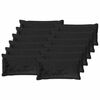 vidaXL Spilvenu pārvalks 12 gab. HOUTEN Melns 40 x 80 cm Flanelis