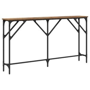 vidaXL Konsoles galds Vecs koks 140 x 23 x 75 cm