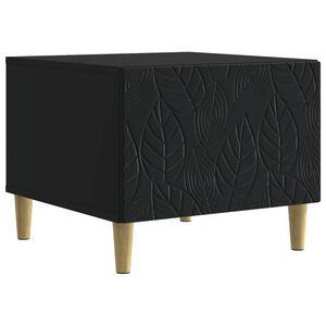 vidaXL Kafijas galdiņ&scaron; Melns 50 x 49 x 40 cm Inženierijas koks