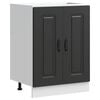 vidaXL izlietnes pamatnes skapis, Kalmar, melns, 60x46x81,5 cm