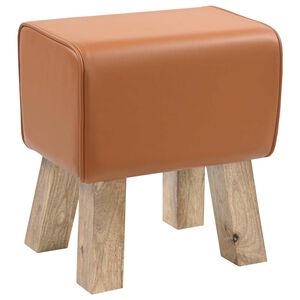 vidaXL sols 40 x 30 x 45 cm Īsta āda Brūna