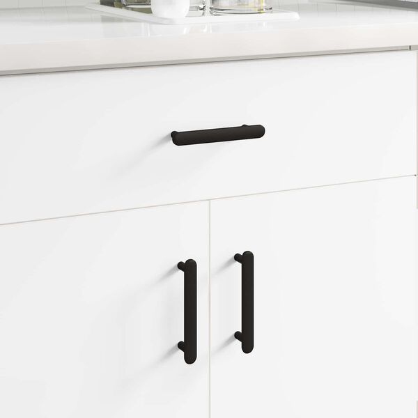 vidaXL Skapja rokturis 2 pcs Melna 121 x 16.6 x 28.3 mm Dzelzs